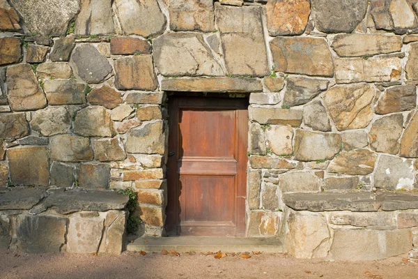 Old rustic wooden door — Stock Photo, Image