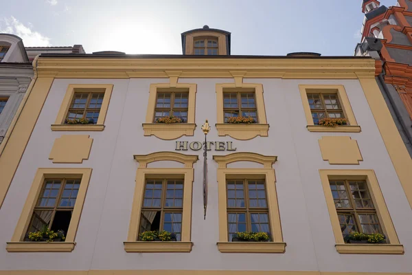 Fasada budynku przy placu Starego w Goerlitz — Zdjęcie stockowe