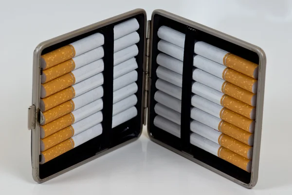 Tobacco cigarettes case — Stock Photo, Image