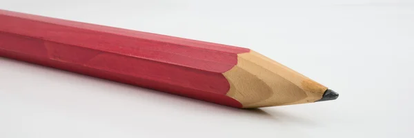 Nagy piros ceruza elszigetelt — Stock Fotó