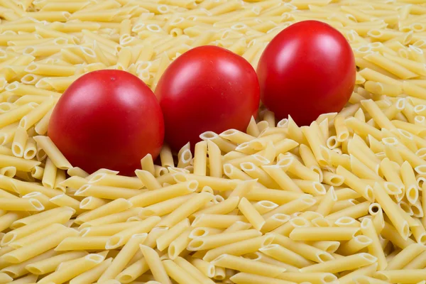 Pasta Penne with red tomatoes — Stock Photo, Image