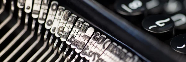 Régi typewriter levél Vértes — Stock Fotó