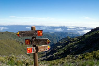 Tabelasını dağlarda Madeira, Portekiz
