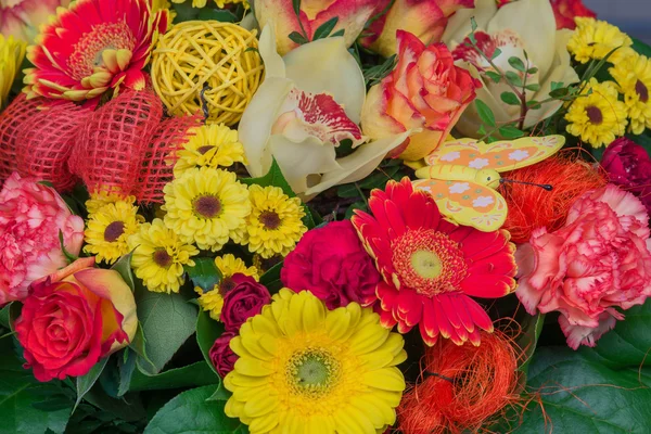 Bunch of colorful flowers, flower bouquets — Stock Photo, Image