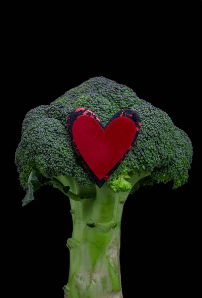 Fundo Alimentar Saudável Com Brócolis Verde Fresco — Fotografia de Stock
