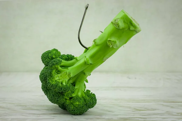 Здоровий Харчовий Фон Свіжим Зеленим Брокколі — стокове фото