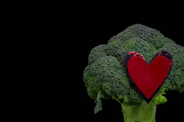 Fond Alimentaire Sain Avec Brocoli Vert Frais — Photo