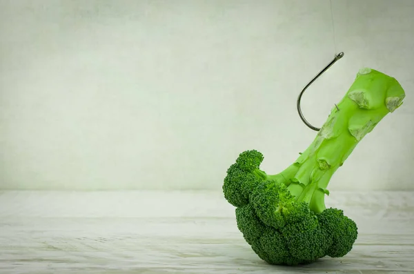 Sfondo Cibo Sano Con Broccoli Verdi Freschi — Foto Stock