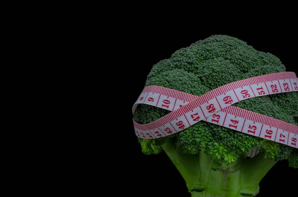 Fond Alimentaire Sain Avec Brocoli Vert Frais — Photo