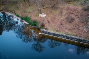 Birleşik Krallık 'taki Snowdonia Ulusal Parkı' nda dağ bulutları