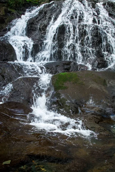 Liten Flod Bergen Med Klart Vatten Wales — Stockfoto