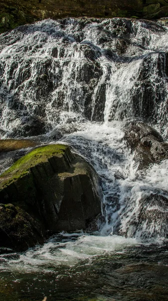 Ein Kleiner Fluss Den Bergen Mit Klarem Wasser Wales — Stockfoto