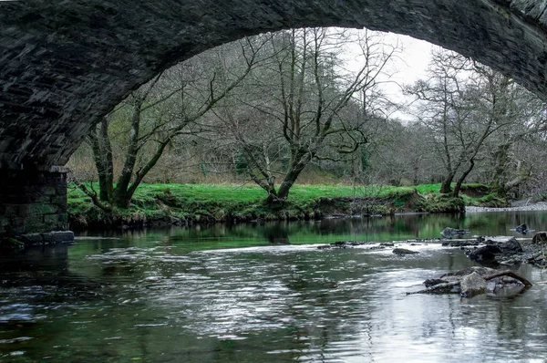 Невелика Річка Горах Чистою Водою Уельсі — стокове фото