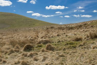 Birleşik Krallık 'taki Snowdonia Ulusal Parkı' nda dağ bulutları