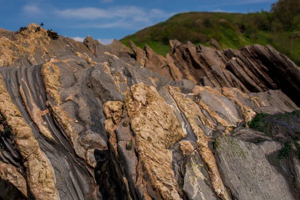 Гарні Скелі Узбережжі Північного Корнуола Поблизу Баде — стокове фото