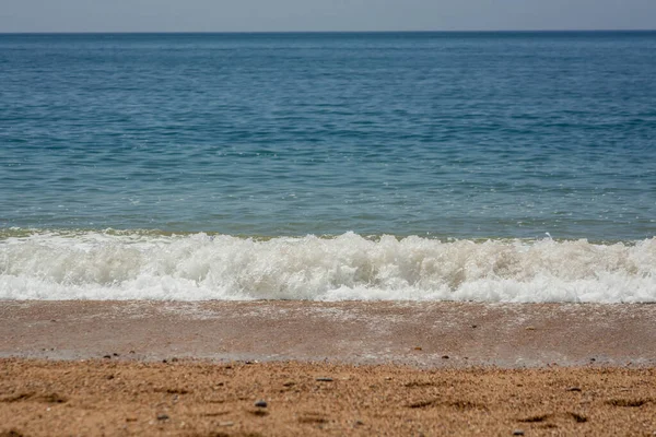 Atlantic Ocean Waves Come Rolling Beach England — Stock Photo, Image