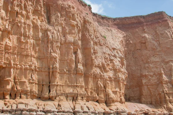 Spiaggia Dell Alveare Bridport Dorset Vista Delle Scogliere — Foto Stock