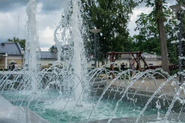 Fuente Musical Parque Termal Druskininkai Lituania —  Fotos de Stock