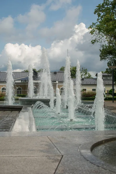 Fonte Musical Parque Spa Druskininkai Lituânia — Fotografia de Stock