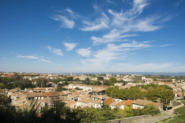 Overzicht van Carcassonne. Frankrijk. — Stockfoto