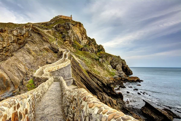 Gaztelugatxe。而这些。Bizkaia。西班牙. — 图库照片