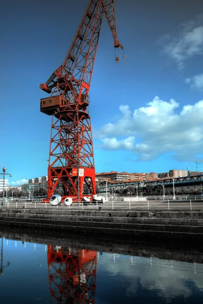 Crane. Bilbao. Spain. — Stock Photo, Image