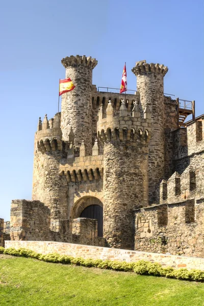 Ponferrada hrad. Španělsko. — Stock fotografie