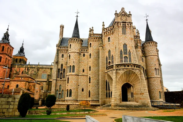 Palác Episcopal. Astorga. Španělsko. — Stock fotografie