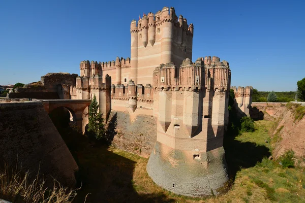 Coca-vár. Segovia. Spanyolország. — Stock Fotó