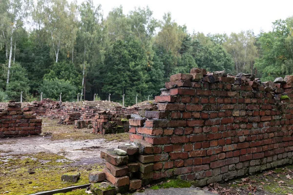 Auschwitz Poland September 2021 Ruins Crematorium Auschwitz Birkenau Camp — Stock Photo, Image