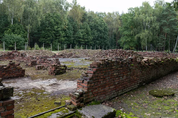 Auschwitz Polonia Septiembre 2021 Ruinas Del Crematorio Campo Auschwitz Birkenau —  Fotos de Stock
