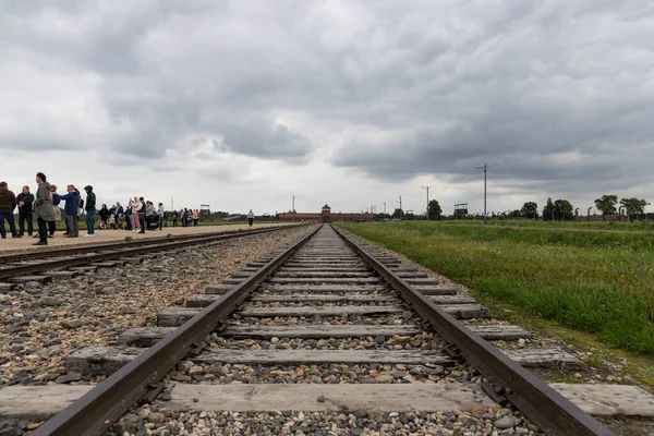 Auschwitz Polonia Septiembre 2021 Puerta Principal Del Campo Exterminio Auschwitz — Foto de Stock