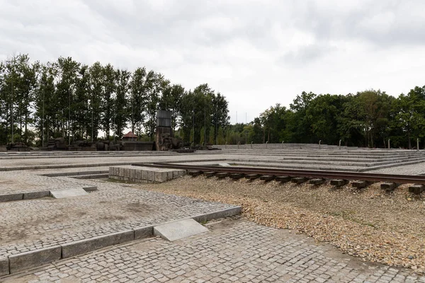 Auschwitz Polonia Septiembre 2021 Plaza Conmemorativa Las Víctimas Del Campo —  Fotos de Stock