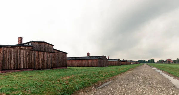 Auschwitz Polonia Septiembre 2021 Cuartel Del Campo Auschwitz Birkenau —  Fotos de Stock