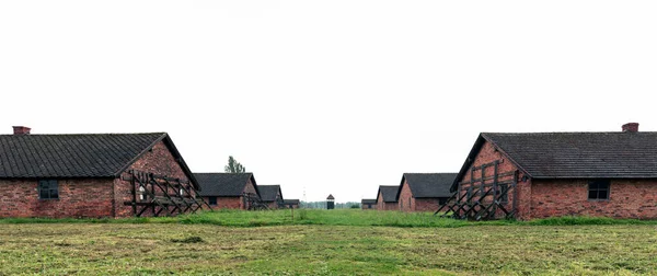 Auschwitz Polonia Septiembre 2021 Edificios Cuarteles Donde Las Mujeres Del —  Fotos de Stock