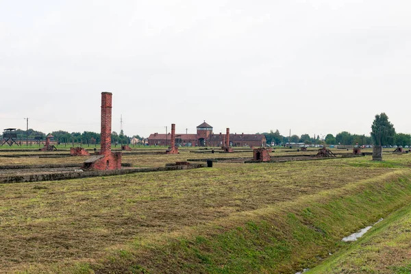 Auschwitz Polonia Septiembre 2021 Ruinas Cuarteles Campo Concentración Auschwitz Birkenau —  Fotos de Stock
