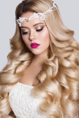 Güzel genç model pembe dudaklar