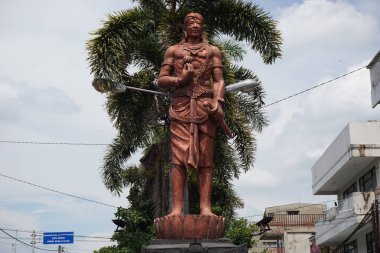 Kediri, Doğu Java, Endonezya - 10 Mart 2020: Kediri 'deki Panji Asmoro Bangun Anıtı