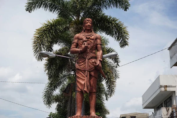 Kediri, Doğu Java, Endonezya - 10 Mart 2020: Kediri 'deki Panji Asmoro Bangun Anıtı