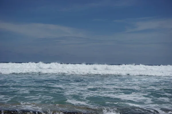 Der Wunderschöne Tambakrejo Strand Blitar Ostjava Indonesien — Stockfoto