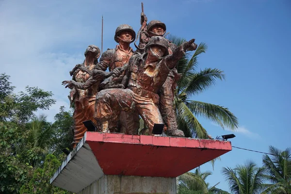 Blitar East Java Indonesia Aprile 2020 Monumento Trisula Monumento Tridente — Foto Stock