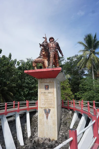 Blitar Java Oriental Indonesia Abril 2020 Monumento Trisula Monumento Tridente — Foto de Stock