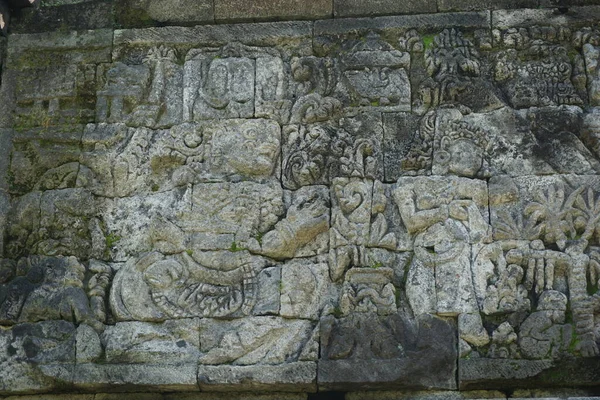 Kediri East Java Indonesia March 2021 Relief Stone Surowono Temple — 스톡 사진