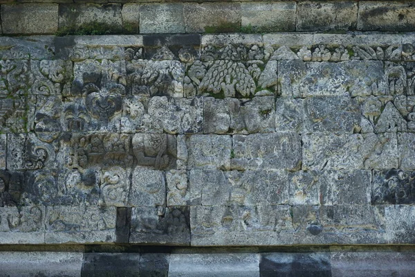Kediri Java Oriental Indonesia Marzo 2021 Relieve Piedra Del Templo —  Fotos de Stock