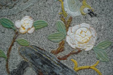 Taşın üzerindeki güzel rahatlama