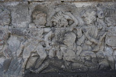 Penataran Tapınağı, Blitar, Doğu Java Endonezya Taşı 'ndaki antik rahatlama