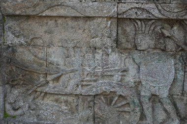 Penataran Tapınağı, Blitar, Doğu Java Endonezya Taşı 'ndaki antik rahatlama