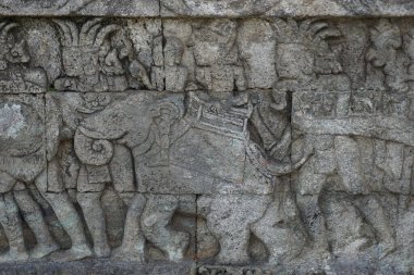 Penataran Tapınağı, Blitar, Doğu Java Endonezya Taşı 'ndaki antik rahatlama