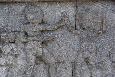 Penataran Tapınağı, Blitar, Doğu Java Endonezya Taşı 'ndaki antik rahatlama