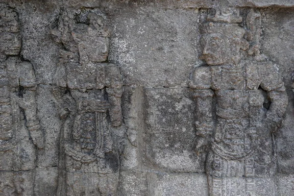 Alívio Antigo Pedra Templo Penatarano Blitar Java Oriental Indonésia — Fotografia de Stock